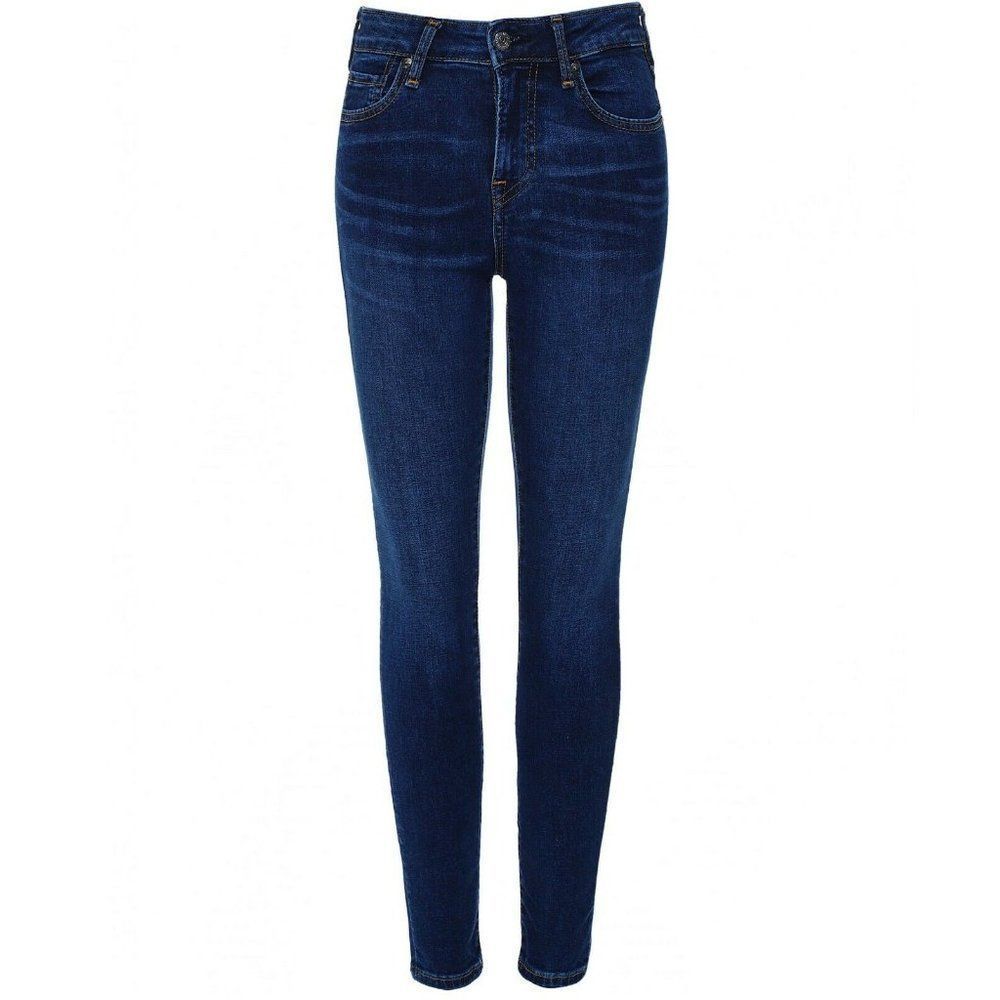 True Religion Girls Blue Dark Wash 5-Pocket Design Denim Skinny Jeans Size 24